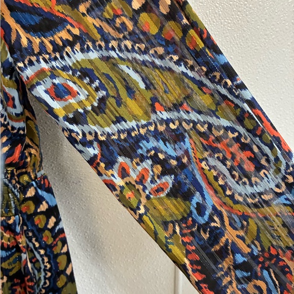 Halogen Multicolor Paisley Print Dress L - Picture 5 of 8